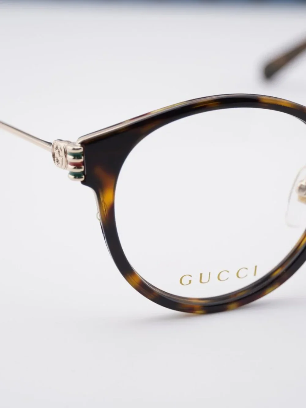 Gucci GG1885OA 002 Square Eyeglasses - Havana/Gold 51mm